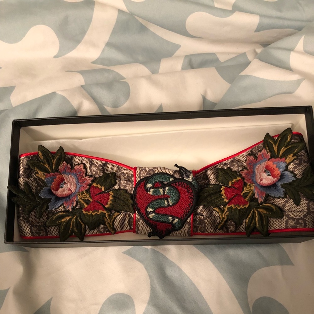 Gucci GG Supreme Embroidered Headband